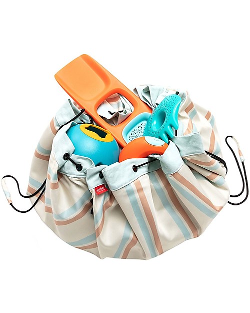 Play&Go Portable 2 in 1 Storage Bag & Outdoor Playmat - Stripes Storage Bag and Playmat